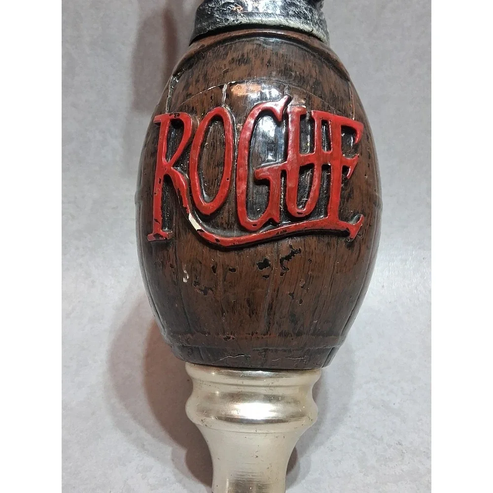 Rogue Ales & Spirits Beer Tap Handle Skeleton Barrel Oregon Small Brew Co Decor
